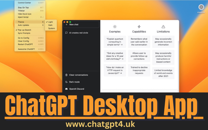ChatGPT Desktop App (Mac, Windows, Linux)