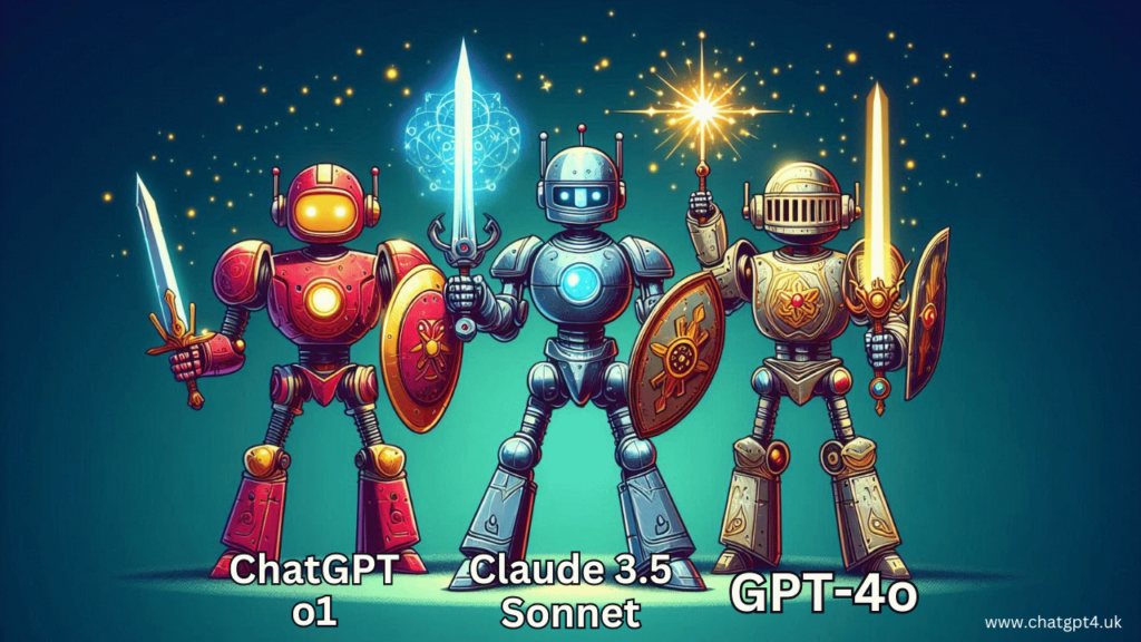 ChatGPT o1 VS Claude 3.5 Sonnet VS GPT-4o